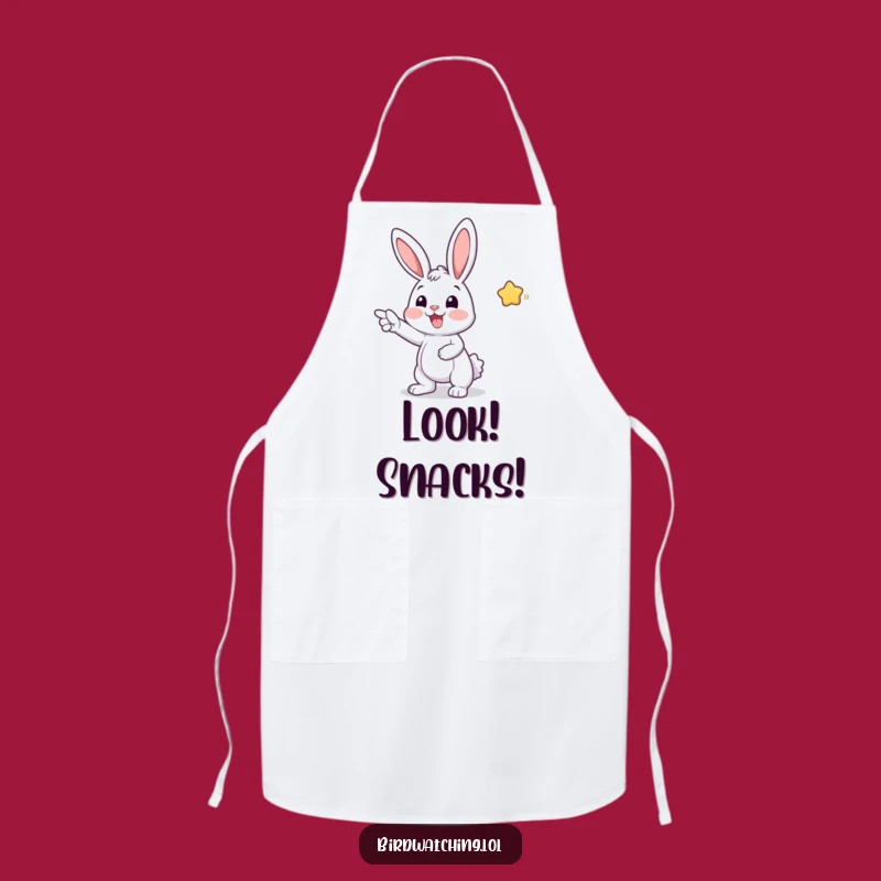 Funny Bunny Apron: Cheerful Kitchen Helper Design, Hilarious Funny Gift for Bakers