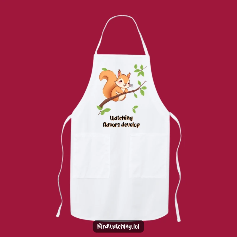 Funny Squirrel Observer Apron - Kitchen Fun & Hilarious Gift