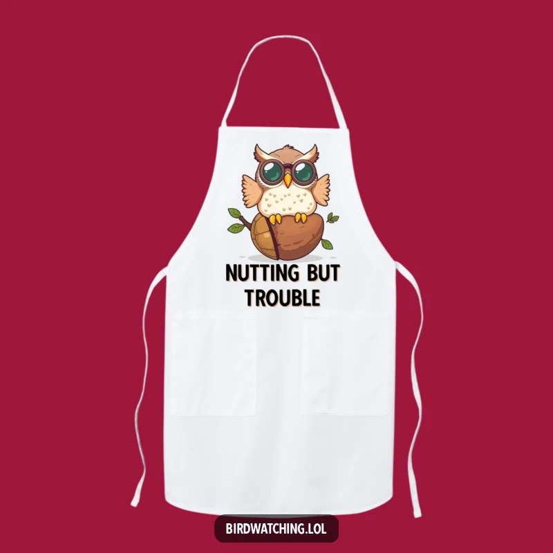 Funny Owl Binocular Blunder Apron - Kitchen Humor Gift