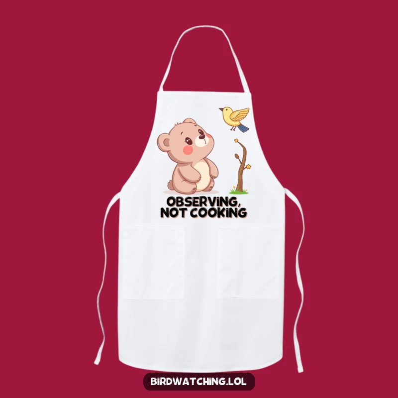 Funny Bear Apron - Cook with Wonder, A Chef's Humorous Gift