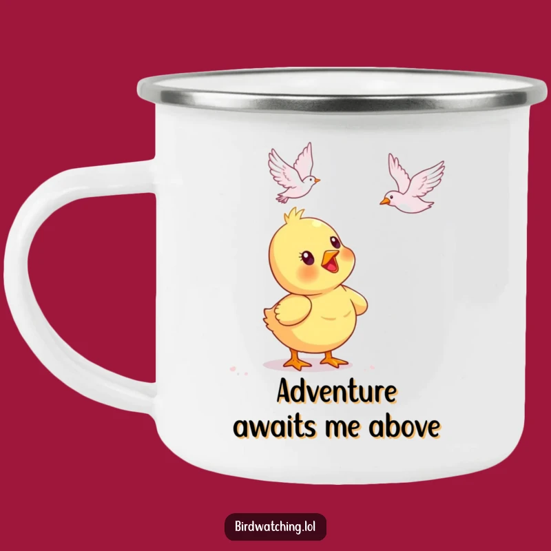 Funny Duckling Bird Watching Camping Mug - Outdoor & Hilarious Gift