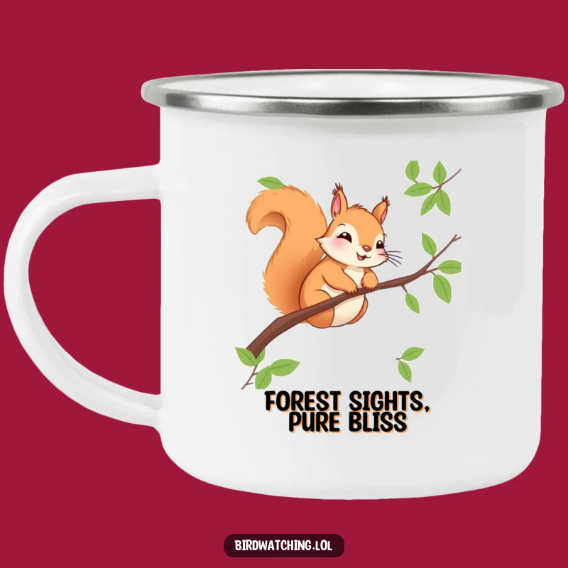 Funny Squirrel Observer Camping Mug - Nature & Hilarious Gift