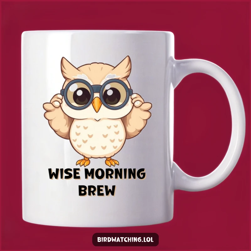 Funny Owl Explorer Mug: Joyful Sightseeing - A Perfect Funny Gift