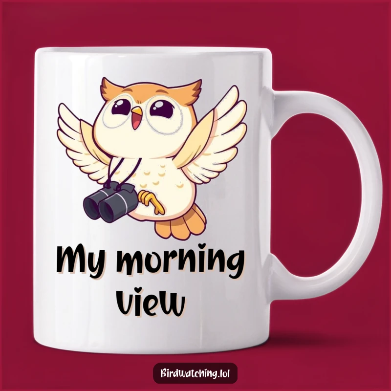 Funny Owl Binocular Mug: Joyful Bird Watcher Gift For A Hoot