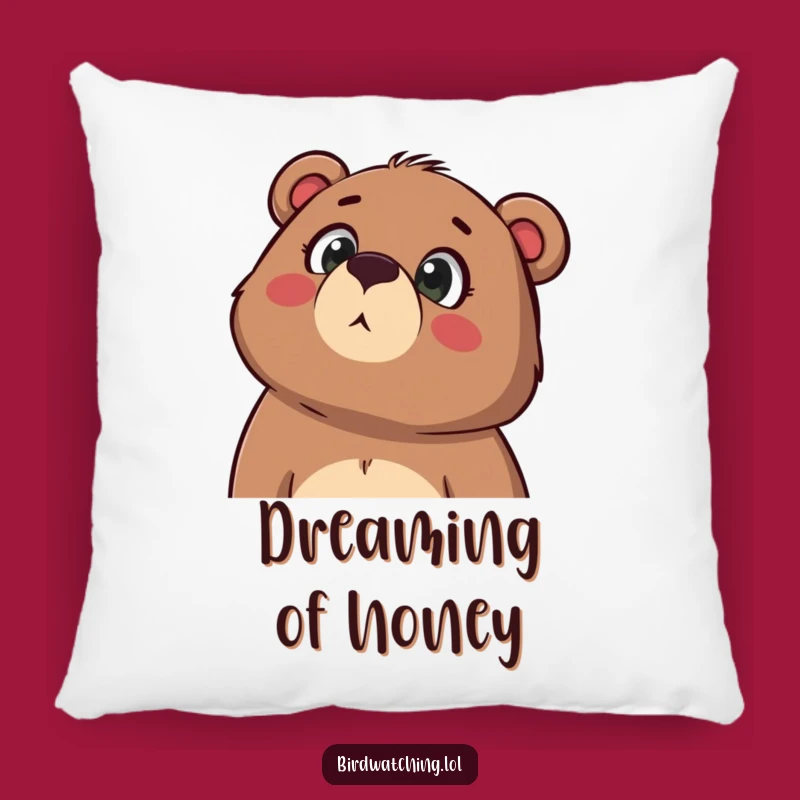 Funny Bear Pillow: Soft Wonder Design, Cozy Funny Gift for Dreamers