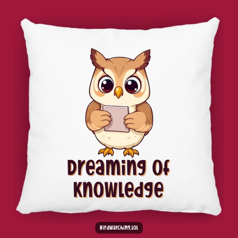 Funny Proud Owl Notepad Pillow: Comfy Humorous Gift for a Wise Napper