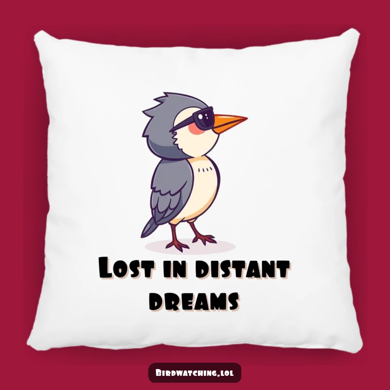 Funny Bird Watcher Pillow: Rest with Focused Comfort