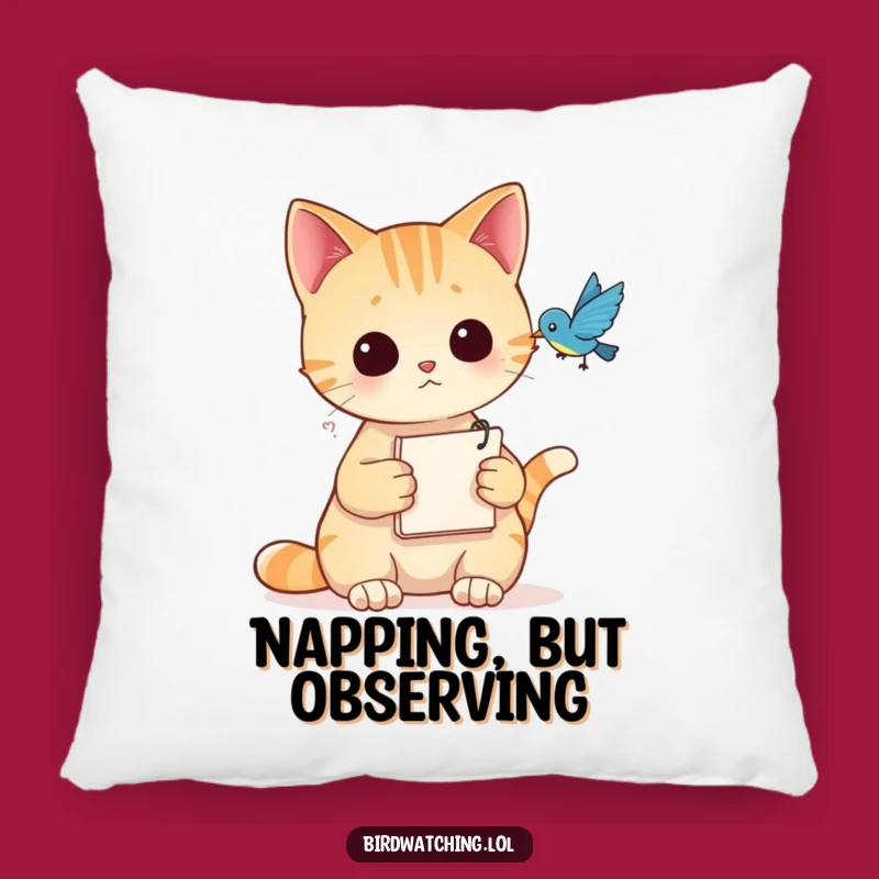 Funny Cat Detective Pillow - Cozy & Comical Accent