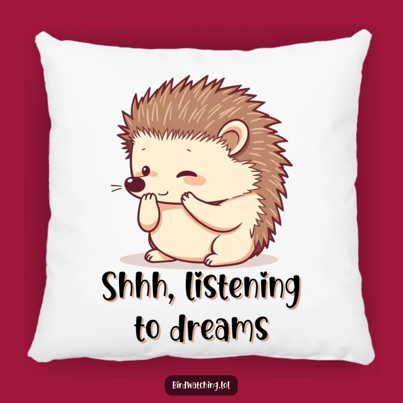 Funny Hedgehog Pillow: Cozy & Hilarious Accent for Your Sofa Gift!