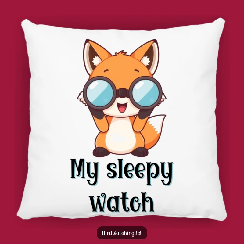 Funny Fox Pillow: Adventurous Comfort, Oversized Charm, Adorable Decor Gift!