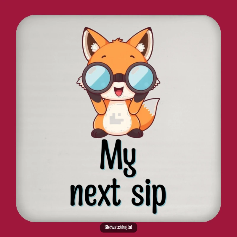 Funny Fox Coaster Set: Adventurous Style, Oversized Charm, Hilarious Gift!