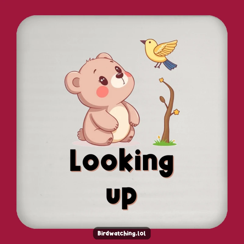 Funny Bear Coaster - Protect Your Surface with Wonder, A Gift