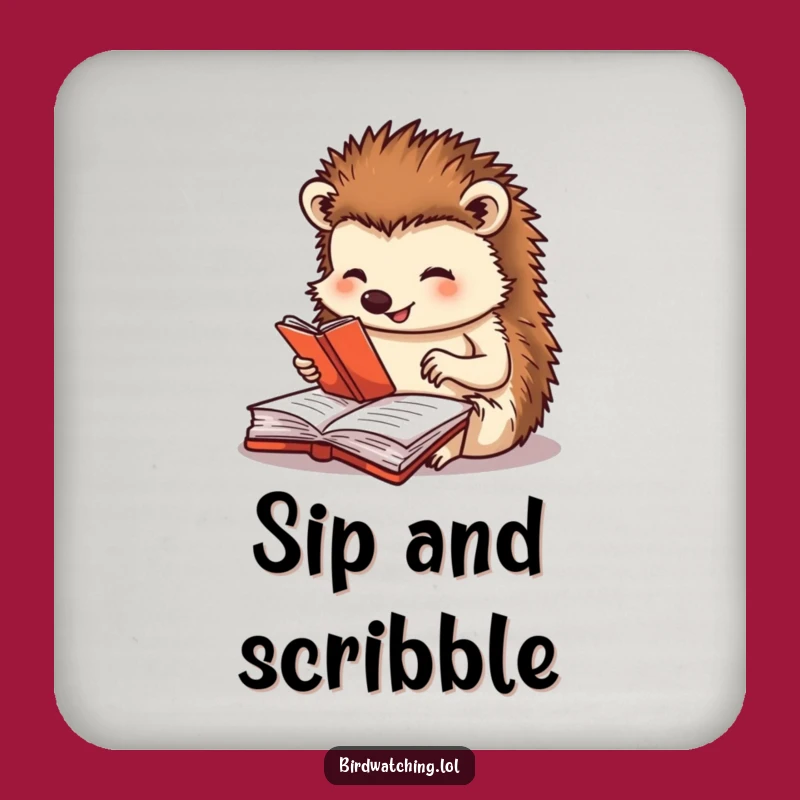 Funny Hedgehog Coaster - Protect Surfaces with Detail, A Gift