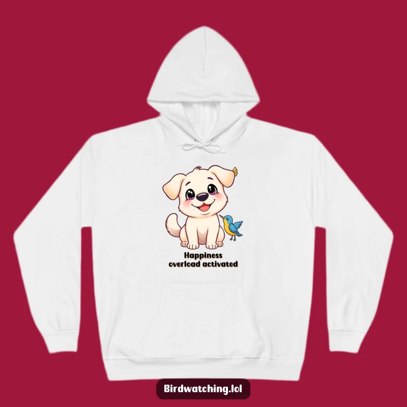 Cozy Funny Happy Dog Hoodie - Warm & Joyful Gift