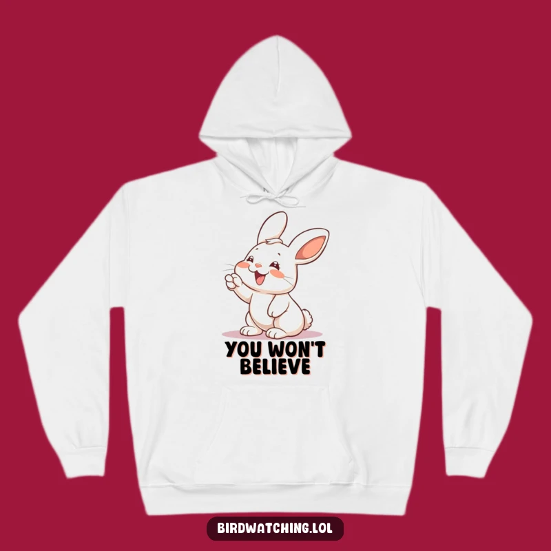 Funny Rabbit Hoodie: Cozy Giggling Surprise Gift