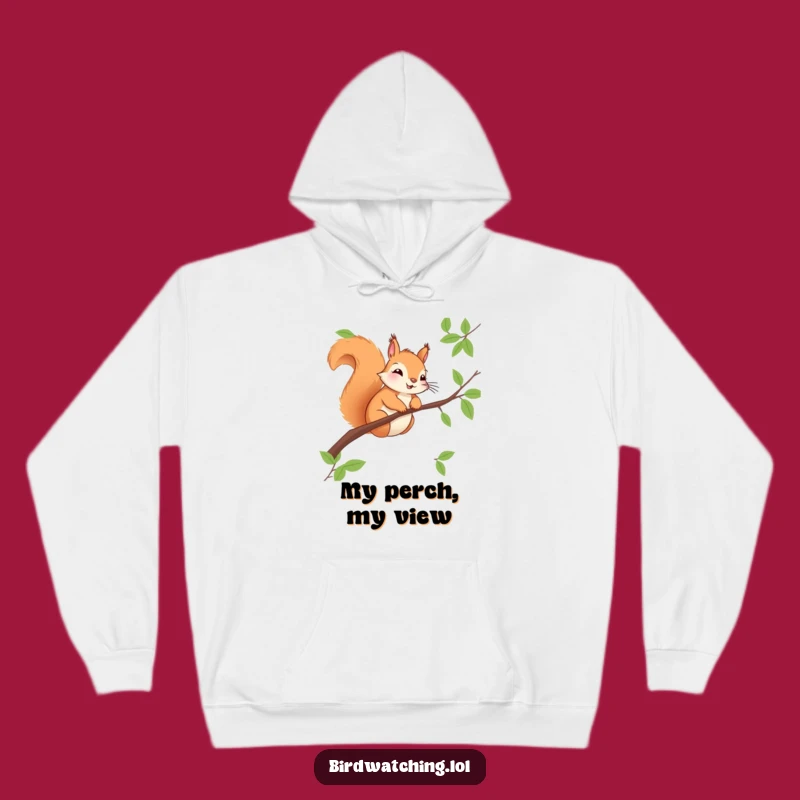 Funny Squirrel Observer Hoodie - Cozy & Hilarious Watcher Gift