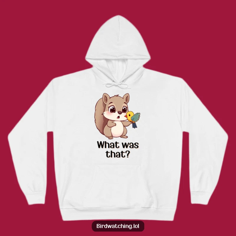 Funny Squirrel Surprise Hoodie: Cozy Observation - Your Next Funny Gift