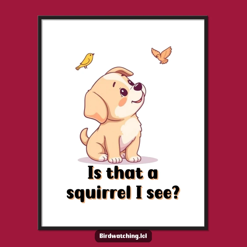 Free Printable Funny Puppy Wall Art - Curious Head Tilt Downloadable Decor