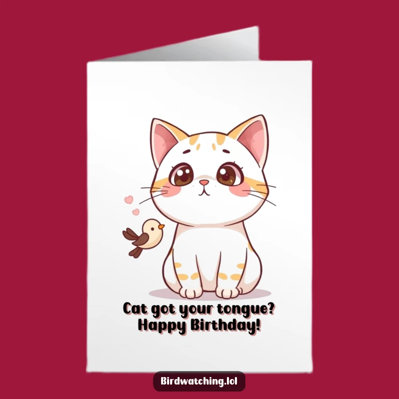 Free Printable Surprise Cat Birthday Card - Funny Downloadable Gift for Cat Lovers