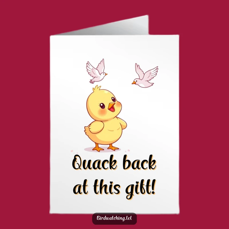 Free Printable Birthday Card: Happy Chick, Funny DIY Gift!
