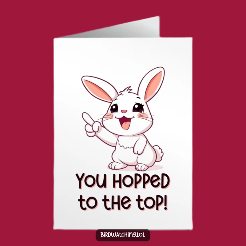 Free Printable Congrats Card: Amused Rabbit Skyward, Perfect Downloadable Gift!
