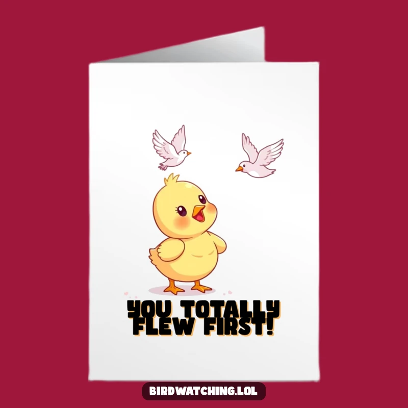 Free Printable Congrats Card: Chick's Wonder, Perfect Downloadable Gift!