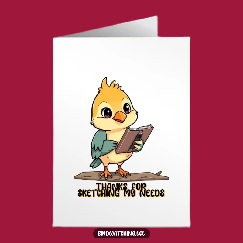 Thoughtful Free Printable Thank You Card: Bird Watcher, Downloadable Gift!