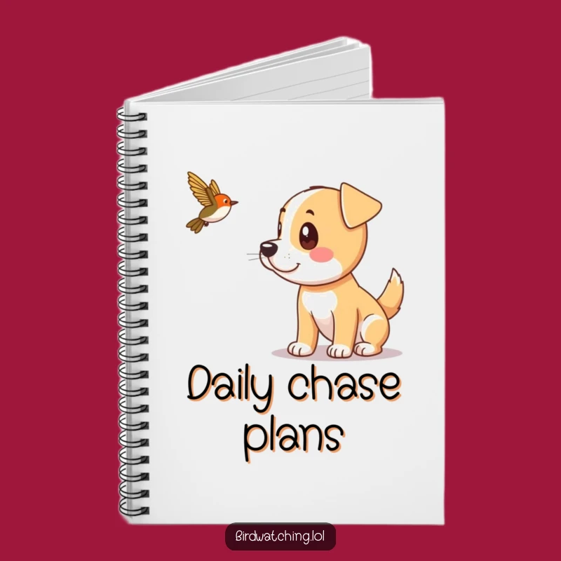 Funny Dog Bird Spotting Notebook: Jot Down Ideas with Canine Humor, Gift