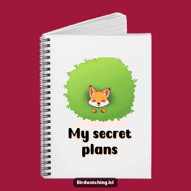 Funny Giggling Fox Notebook - Playful Journal for Secret Ideas