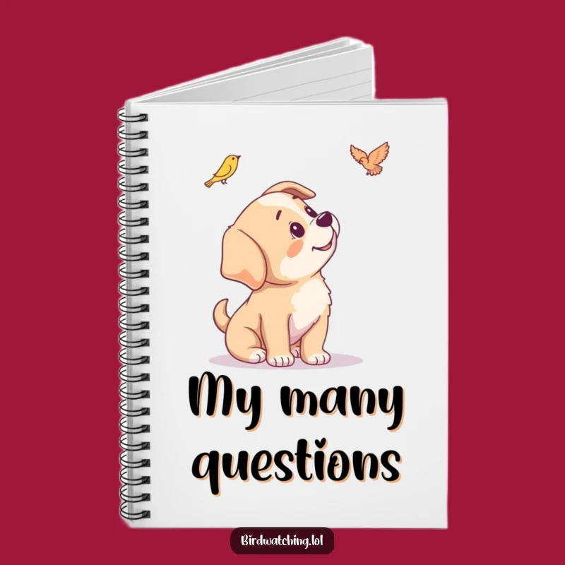 Funny Puppy Notebook - Curious Journal for Dog Lovers' Thoughts