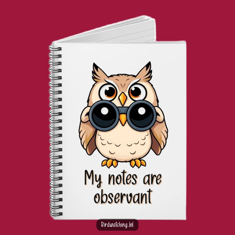 Funny Surprised Owl Notebook - Wide-Eyed Journal for Creative Thoughts