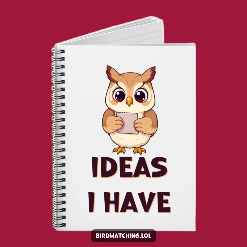 Funny Proud Owl Notepad Notebook: Humorous Gift for Brilliant Ideas