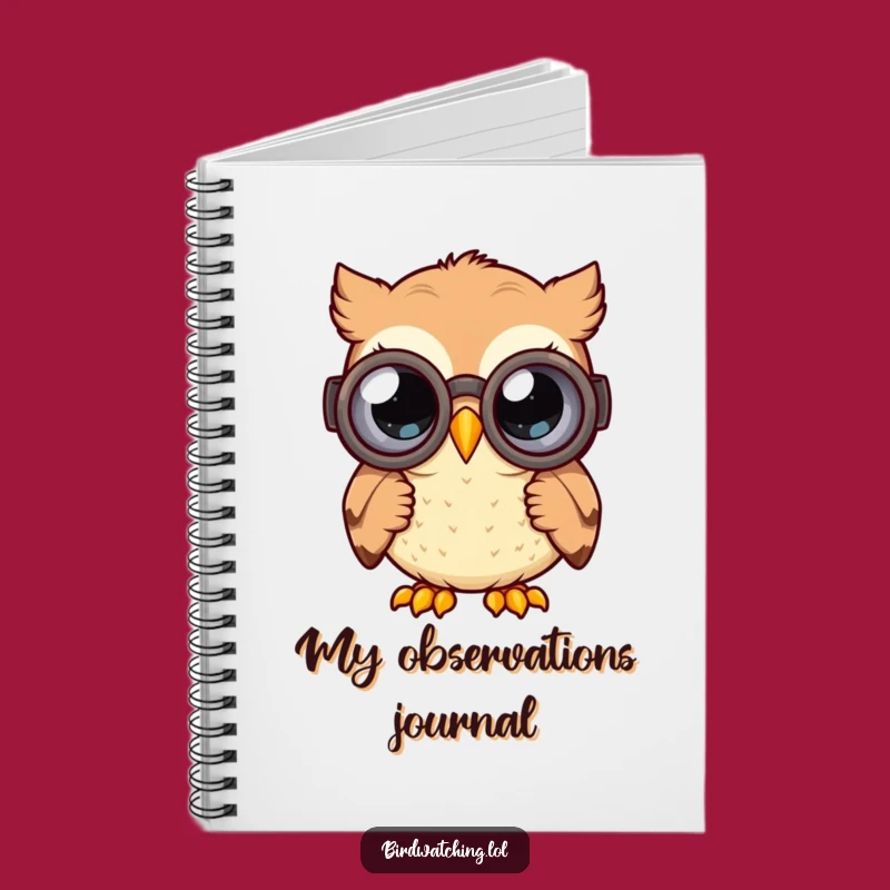 Funny Curious Owl Notebook: Wide-Eyed Explorer Journal, Ideal for Notes & Funny Gift