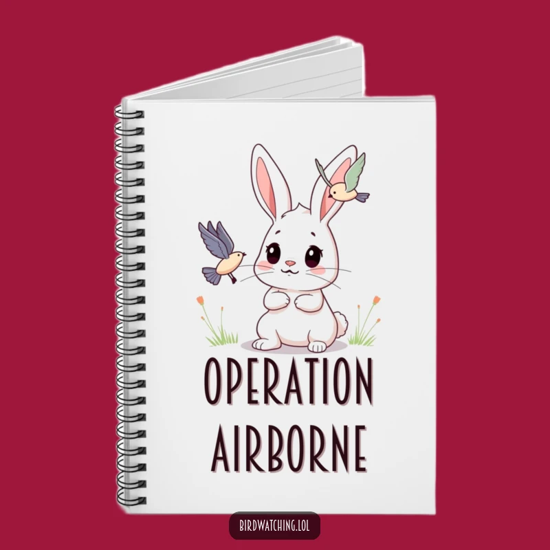 Funny Bunny Notebook: Determined Observer, Perfect Funny Gift for Journaling
