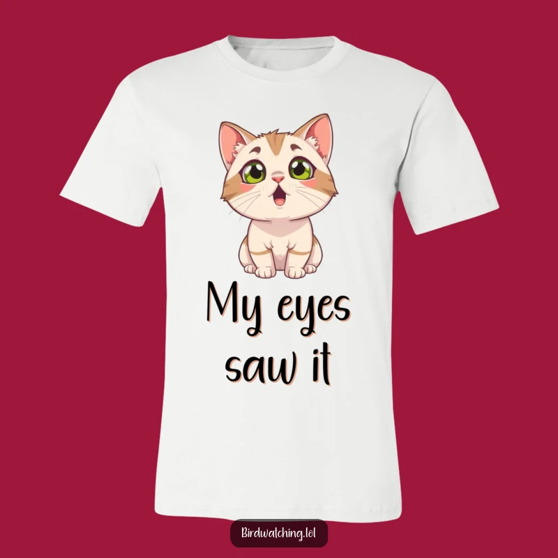 Funny Surprised Cat T-Shirt - Expressive & Hilarious Apparel Gift