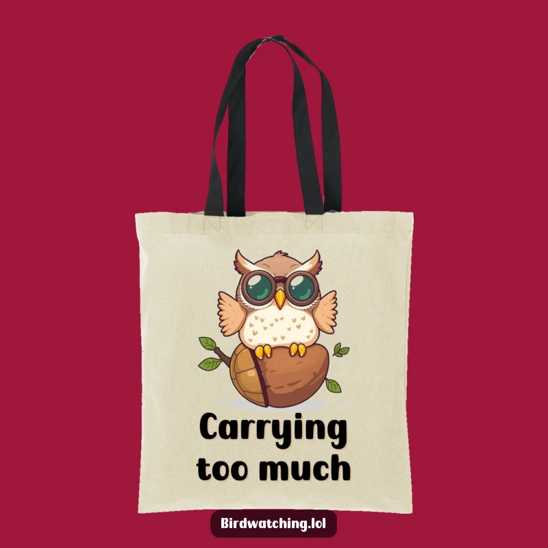 Funny Owl Binocular Blunder Tote Bag - Whimsical & Practical Gift