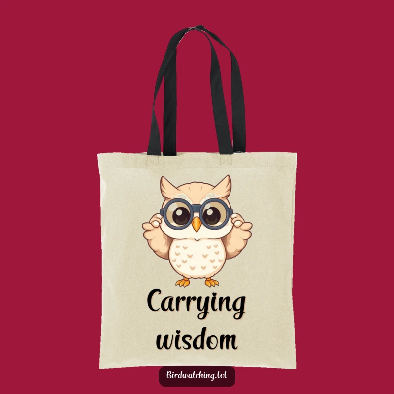 Funny Owl Explorer Tote: Carry Your Discoveries - A Clever Funny Gift
