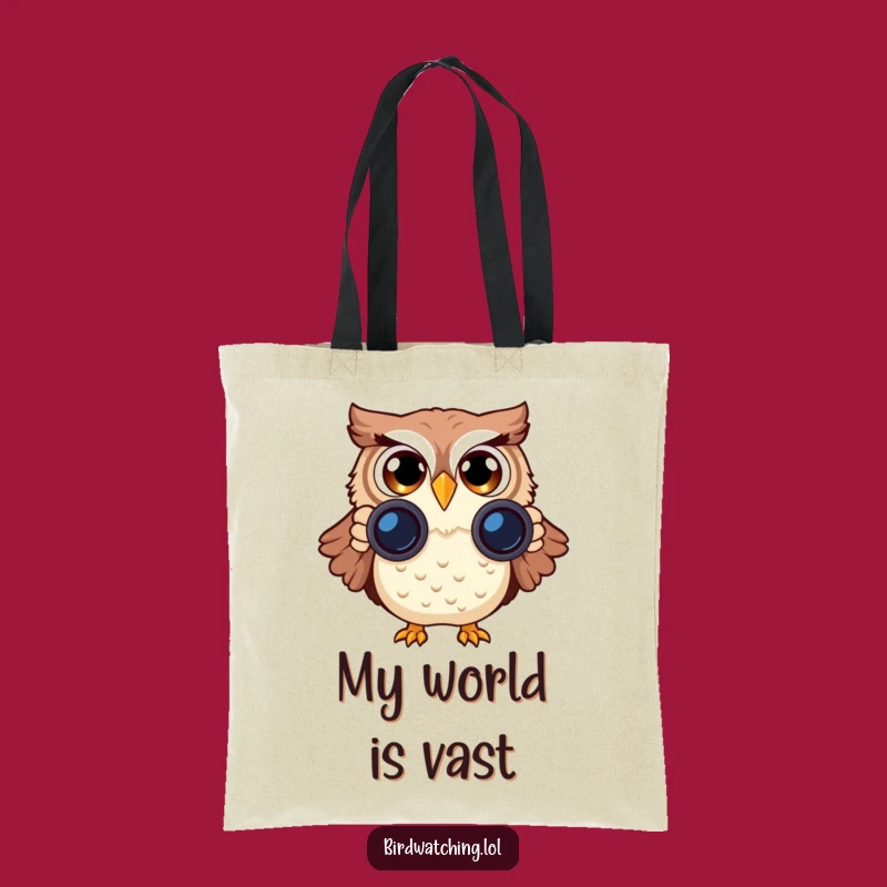 Funny Owl Tote Bag: Surprise Binocular Bird Watching Carryall