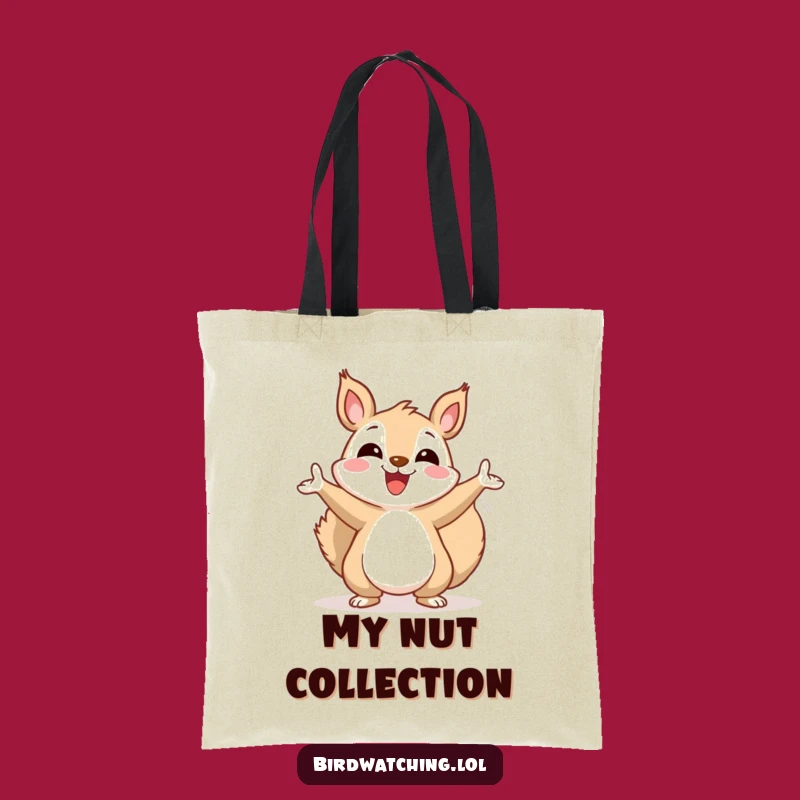Funny Squirrel Tote Bag: Cheerful Sky Gesture Accessory Gift