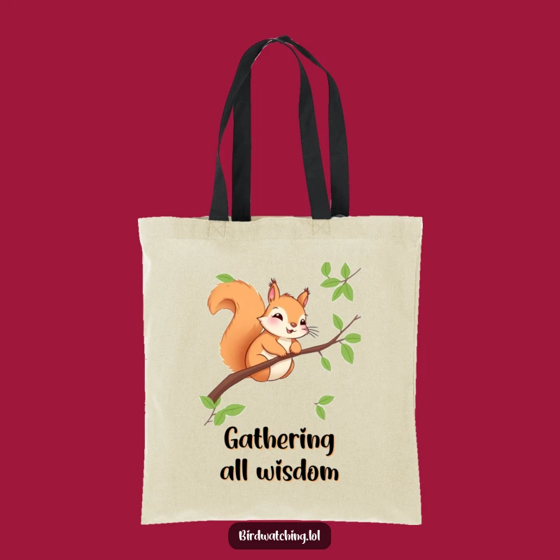 Funny Squirrel Observer Tote Bag - Practical & Hilarious Gift