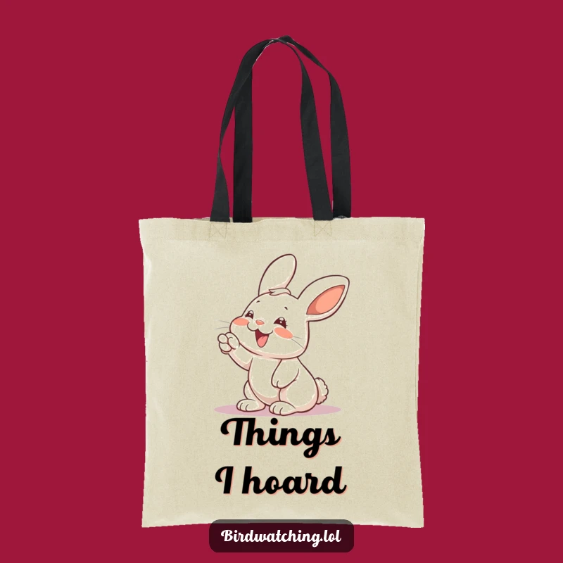 Funny Rabbit Tote Bag: Giggling Surprise Accessory Gift